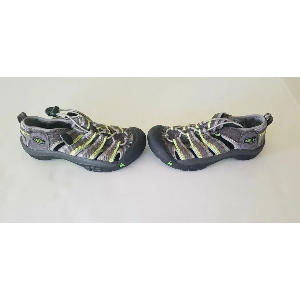 NEW KEEN Newport H2 Boys Waterproof Shoes/Sandals Grey/neon Green/yellow Size 1